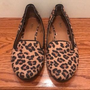 Mossimo Leopard Print Smoking Loafers